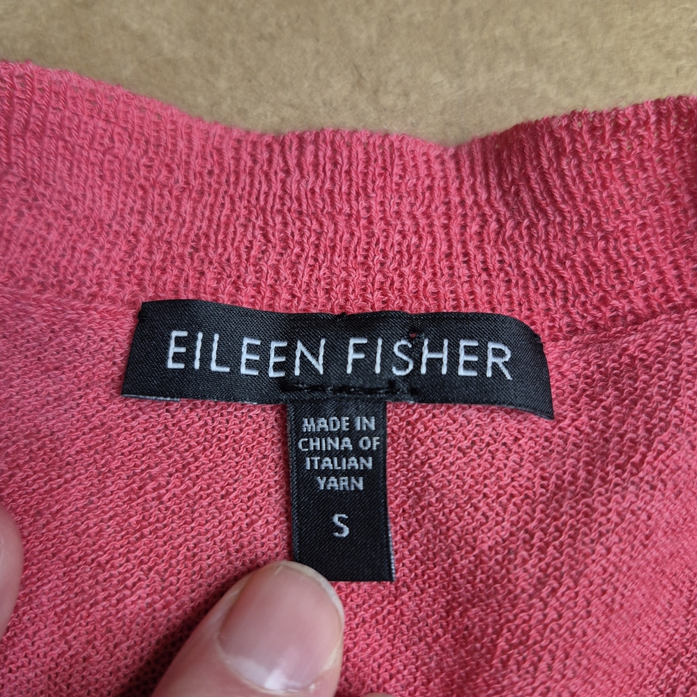 Eileen Fisher Pink Cardigan Sweater - Picture 8 of 8